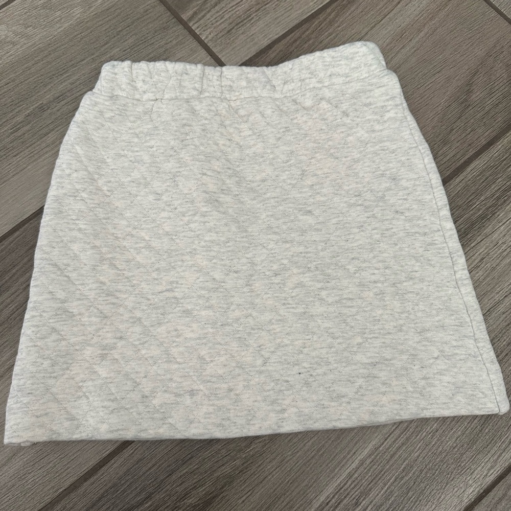 Kids Gray Mini A-Line Skirt for Casual Wear